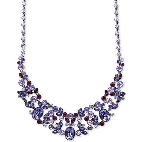 givenchy necklass with stones|More.